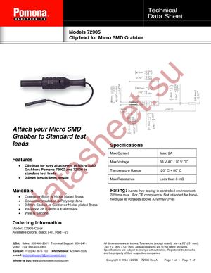 72905-0 datasheet  